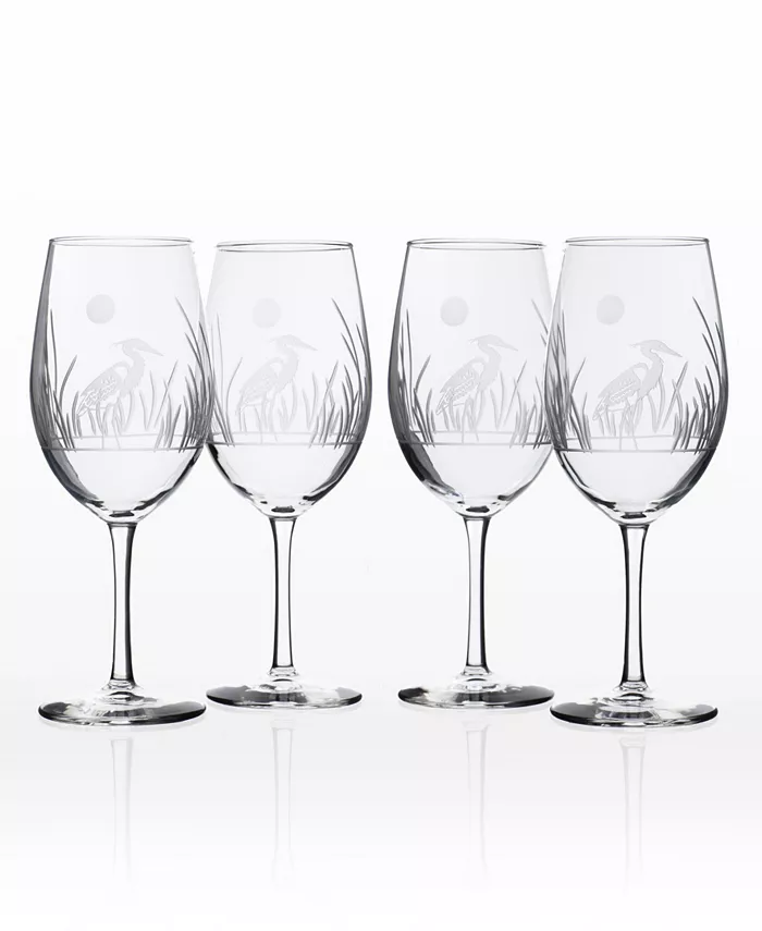 Rolf Glass Heron Set of 4 Glasses Collection