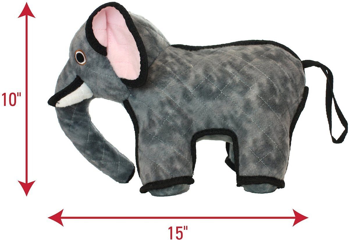 Tuffy's Emery Elephant Plush Dog Toy