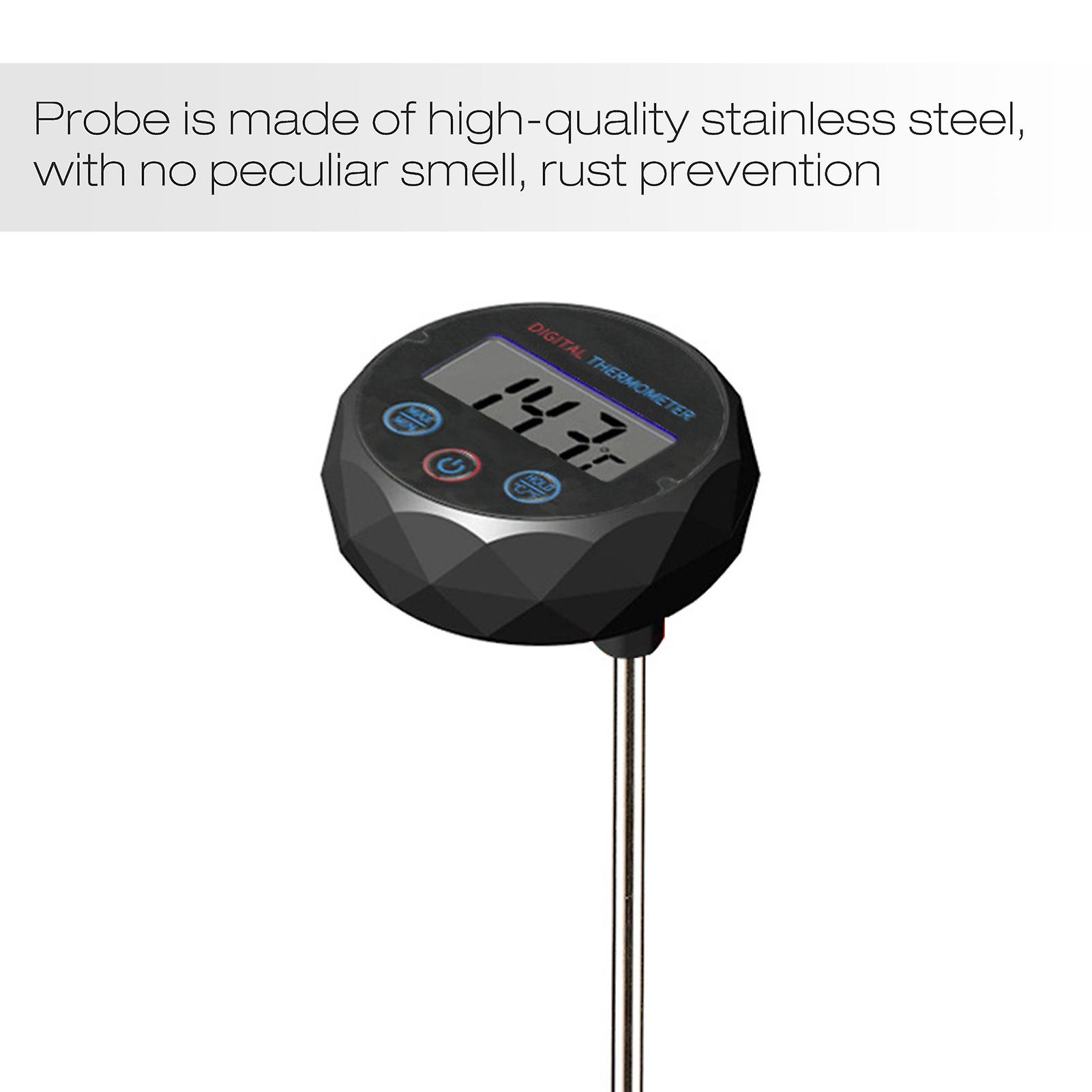 Black Coffee Thermometer Tea Thermometer With Long Probe For Liquid