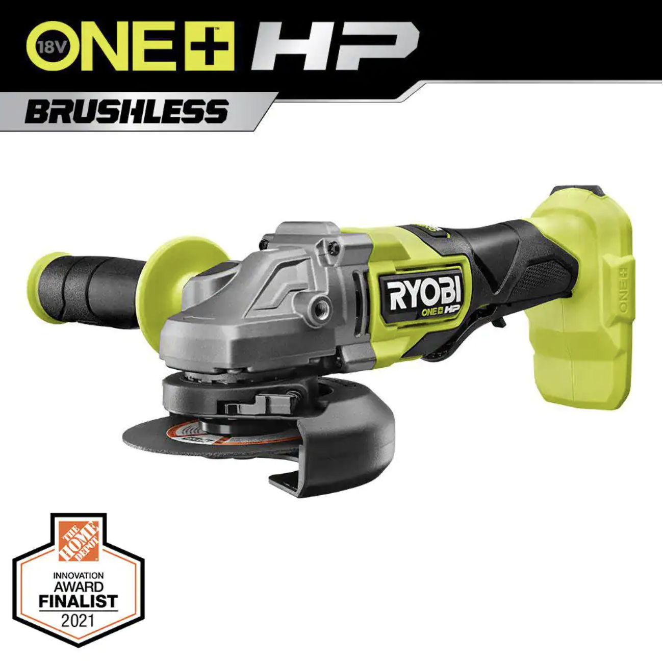 Ryobi One+ HP 18V Brushless Cordless 4-1/2 in. Angle Grinder (Tool Only)