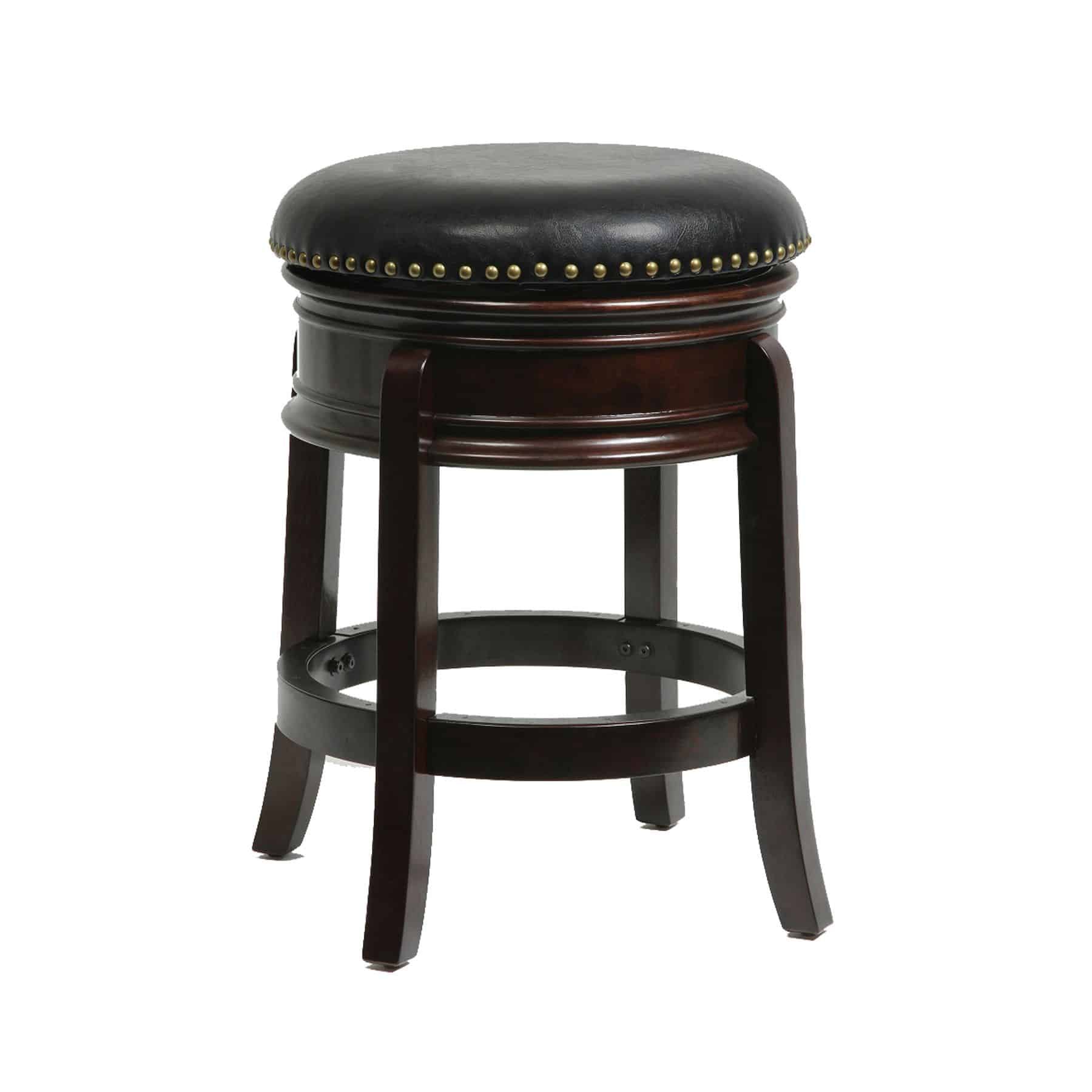 Boraam Hamilton Counter Height Backless Swivel Wood Counter Stool - Cappuccino