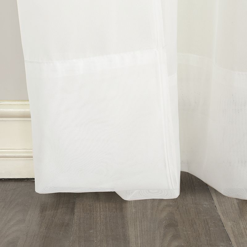 No. 918 1-Panel Emily Sheer Voile Tab Top Window Curtain