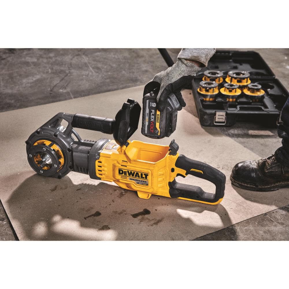 DEWALT FLEXVOLT 60V MAX* Cordless Pipe Threader Kit DCE700X2 from DEWALT