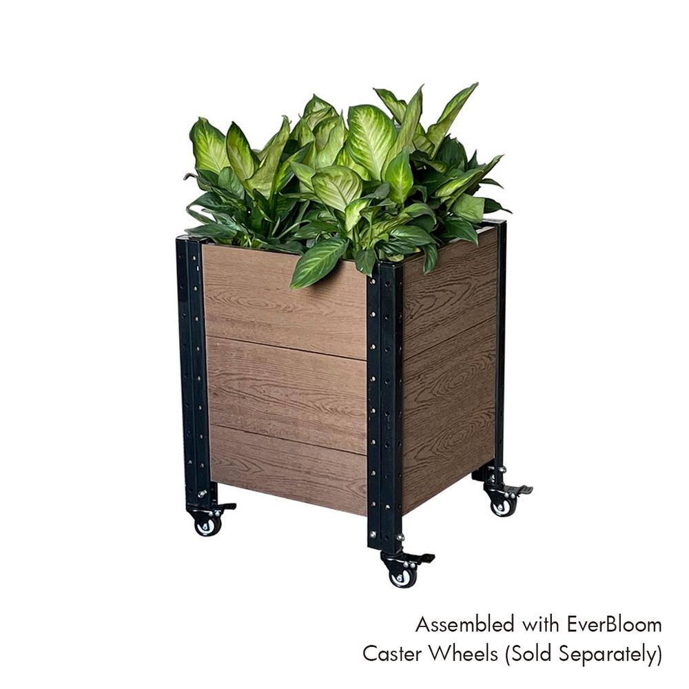 EverBloom 17 in. L x 19 in. W x 21 in. H Composite Planter Box Cornerstone E211719