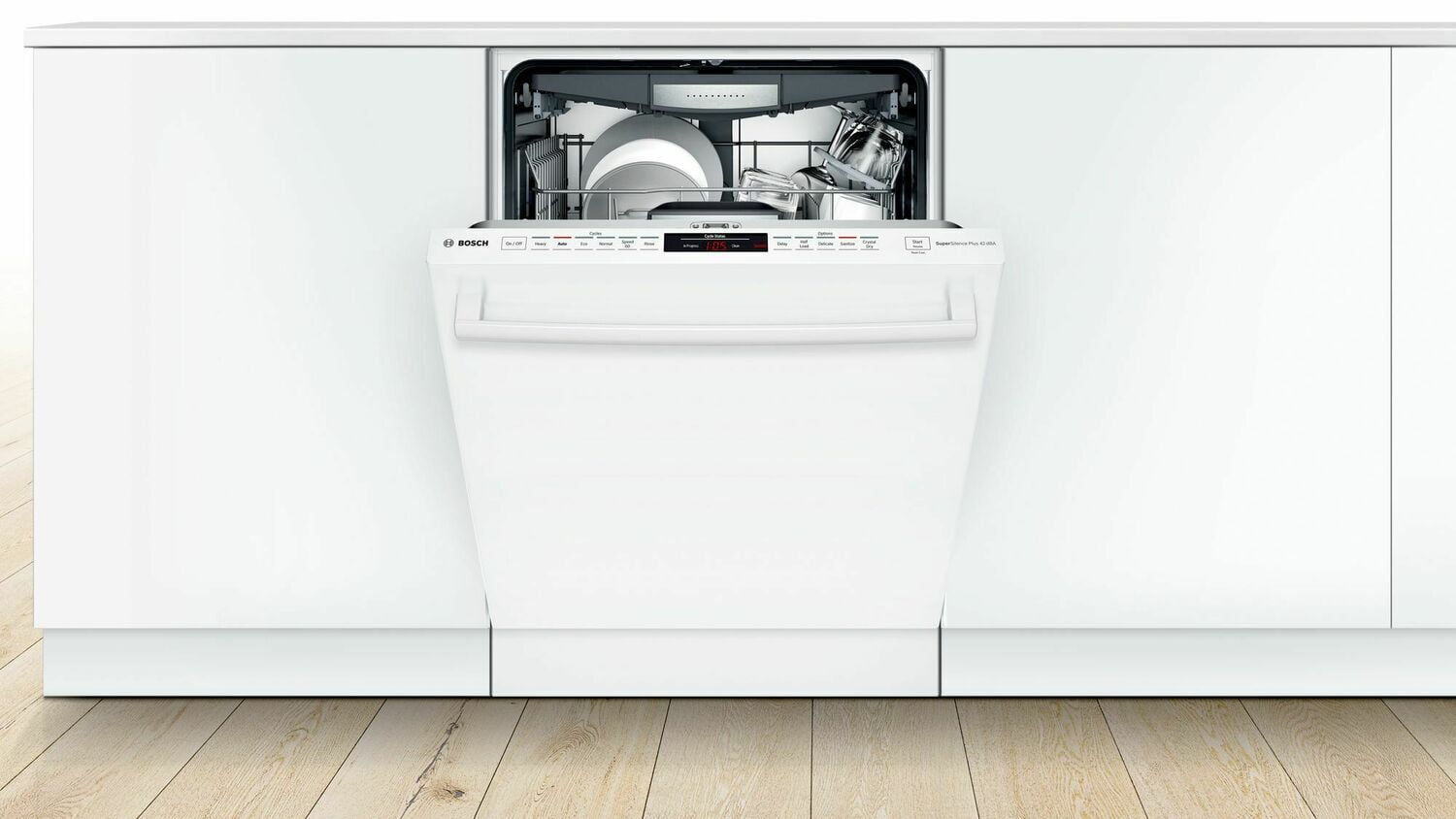 Bosch SHXM78Z52N 800 Series Dishwasher 24'' White, Xxl Shxm78Z52N