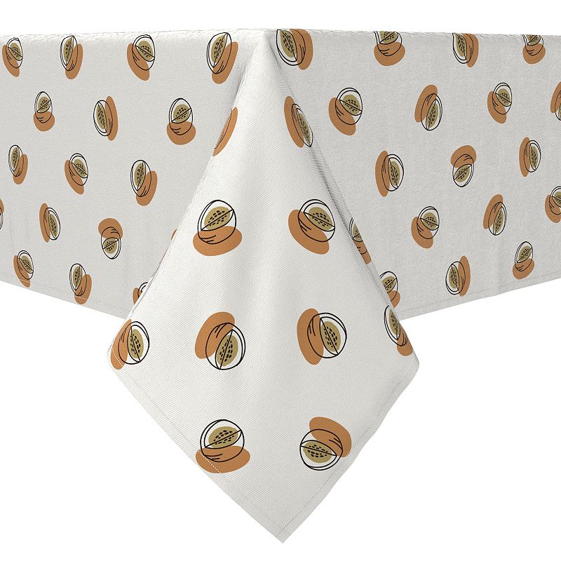 Square Tablecloth， 100% Cotton， 60x60， Simple Melons