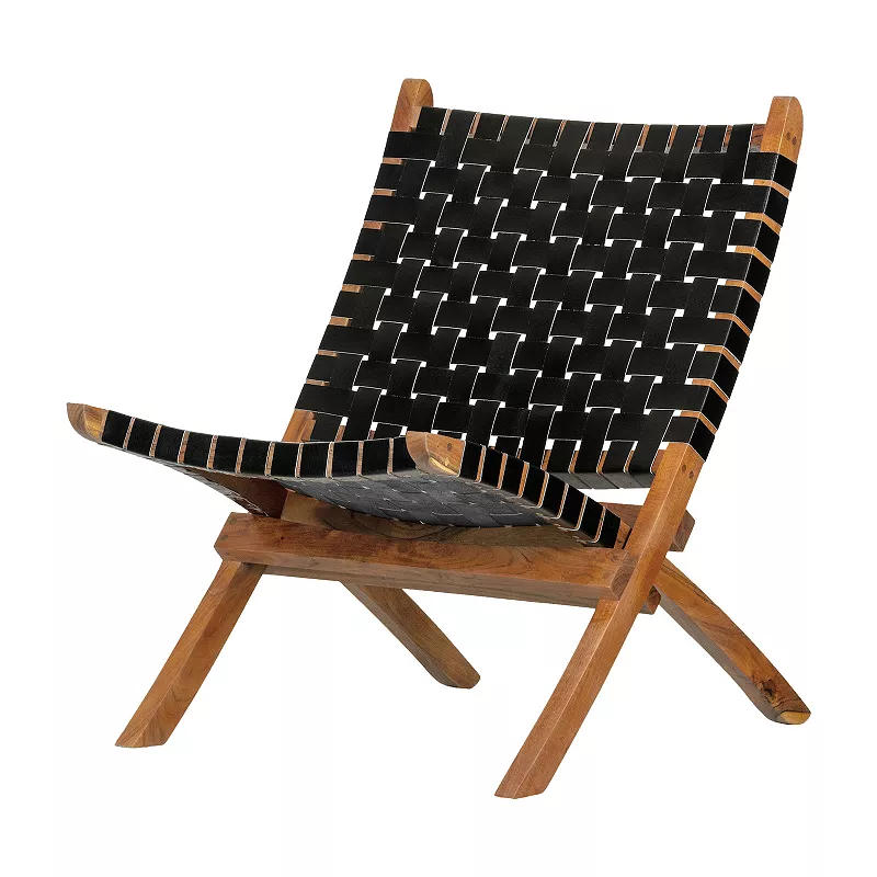 South Shore Balka Woven Leather Lounge Chair