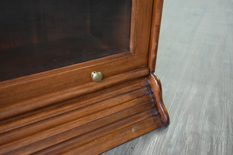 Legacy Solid Mahogany Wood 5 Stack Barrister Bookcase   Traditional   Bookcases   by Crafters and Weavers  Houzz