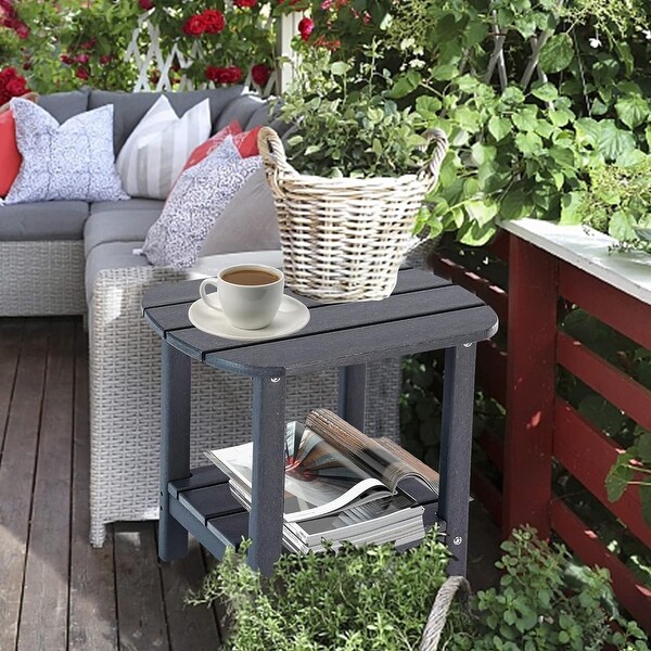 Double Adirondack Side Table，Outdoor Side Tables