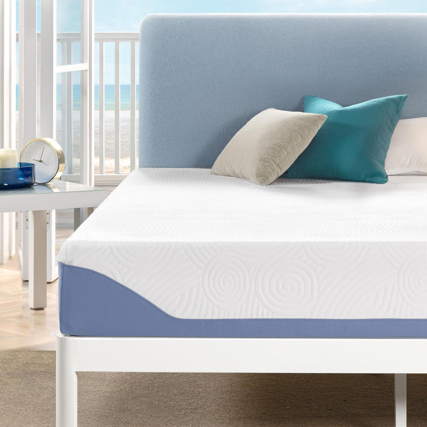 Mellow  10 Gel Memory Foam Mattress， Full