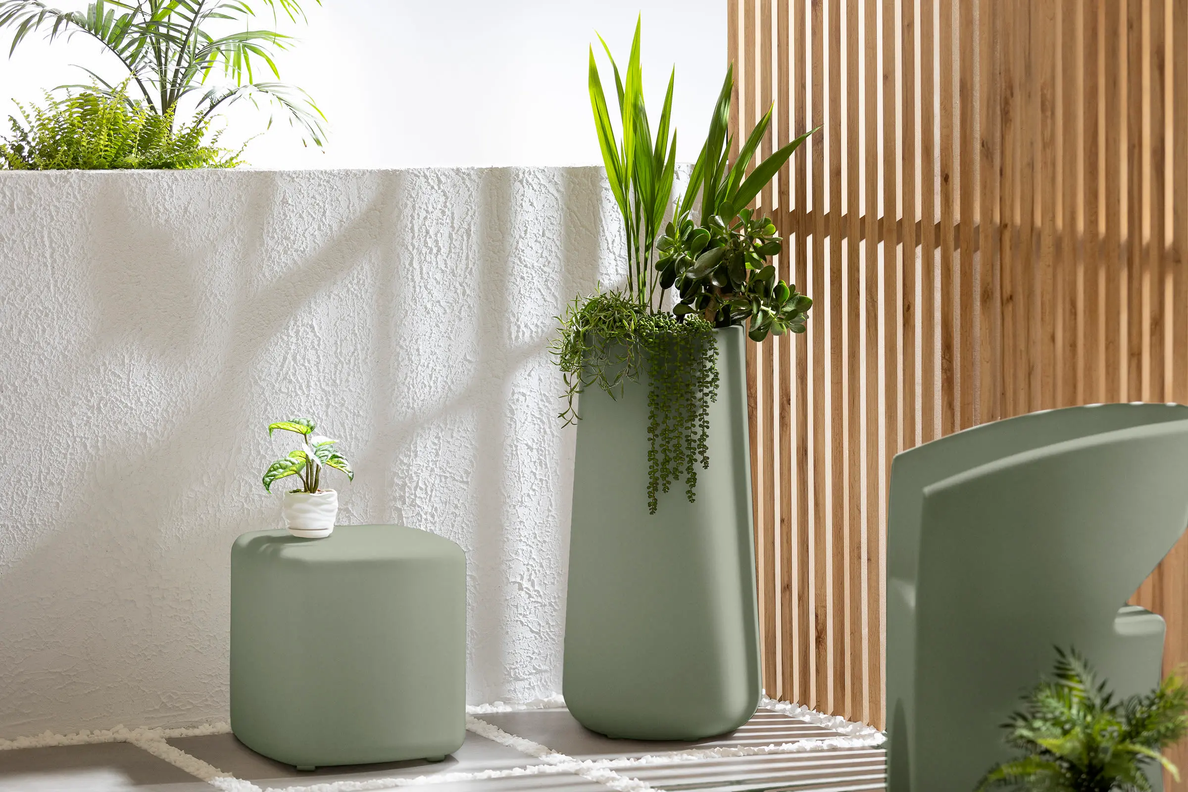 Dalya Sage Green Pot Planter - South Shore