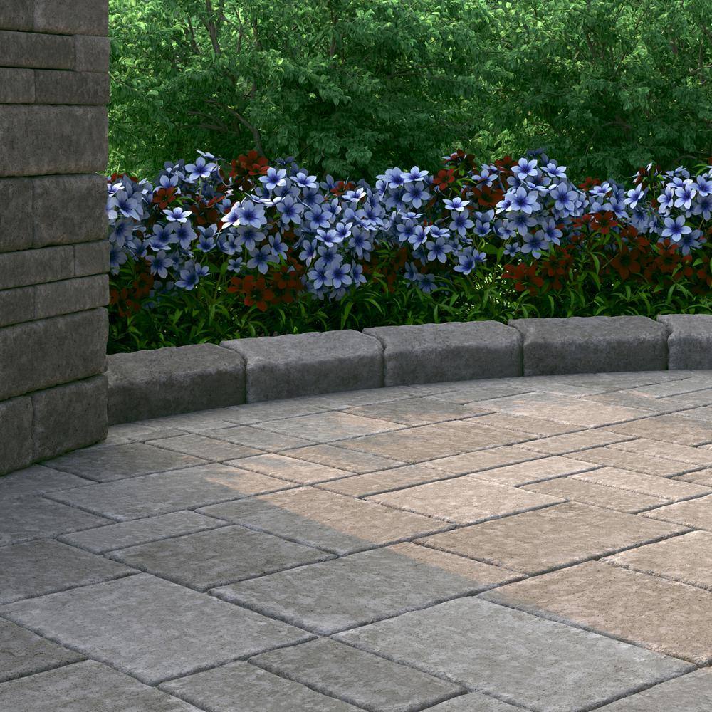 Pavestone RumbleStone Large 3.5 in. x 10.5 in. x 7 in. Greystone Concrete Garden Wall Block 91934