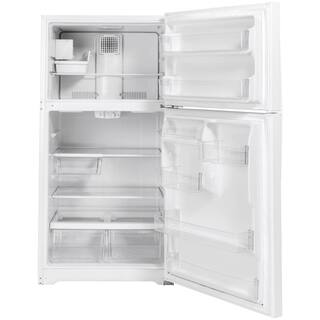 GE 21.9 cu. ft. Top Freezer Refrigerator in White ENERGY STAR GIE22JTNRWW