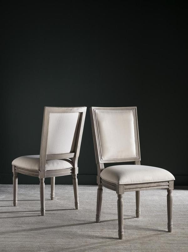 Cora 19  x27 x27H French Brasserie Velvet Side Chair Silver Nail Heads Light Beige / R   Modern   Dining Chairs   by Virgil Stanis Design  Houzz