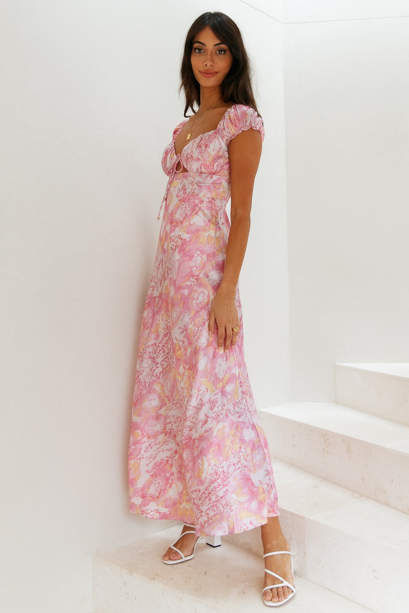 Kingdom Loving Midi Dress Pink