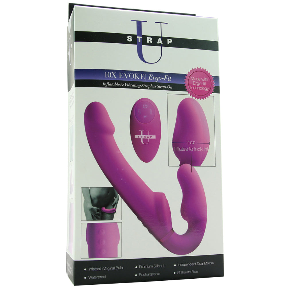 Evoke Vibrating Inflatable Strapless Strap-On