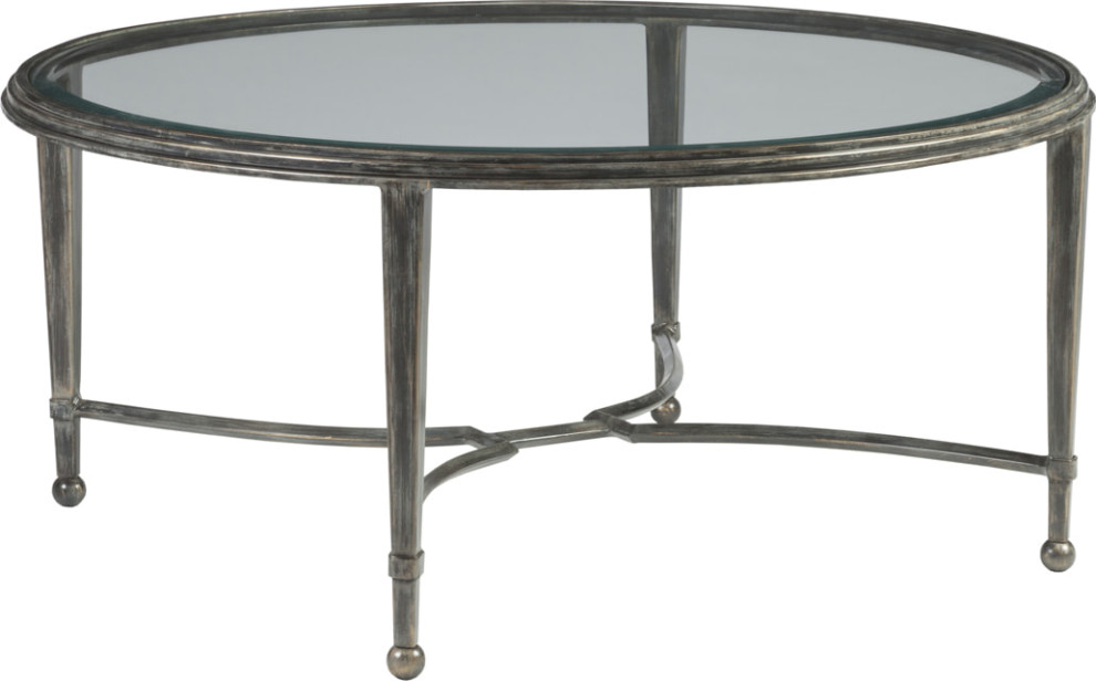 Sangiovese Round Cocktail Table   Transitional   Coffee Tables   by HedgeApple  Houzz