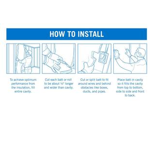 Knauf Insulation R-19 EcoBatt Kraft Faced Fiberglass Insulation Batt 6-14 in. x 23 in. x 94 in. 5001472