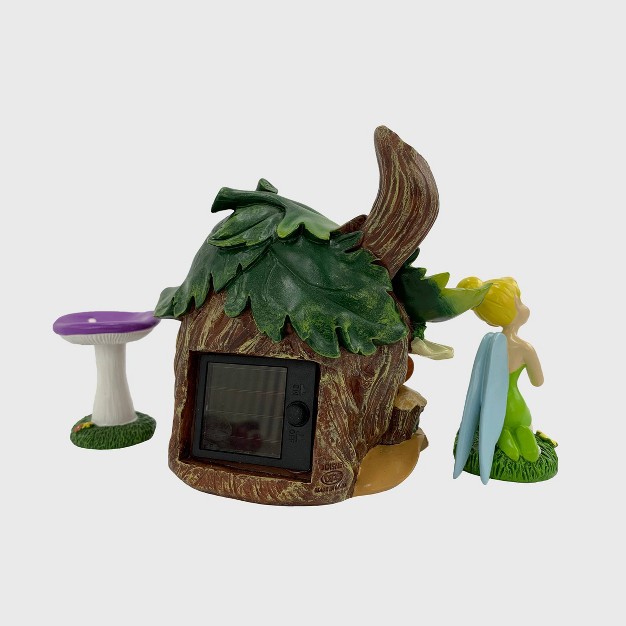 Disney Tinker Bell Miniature Resin Garden Set With Solar Tree House