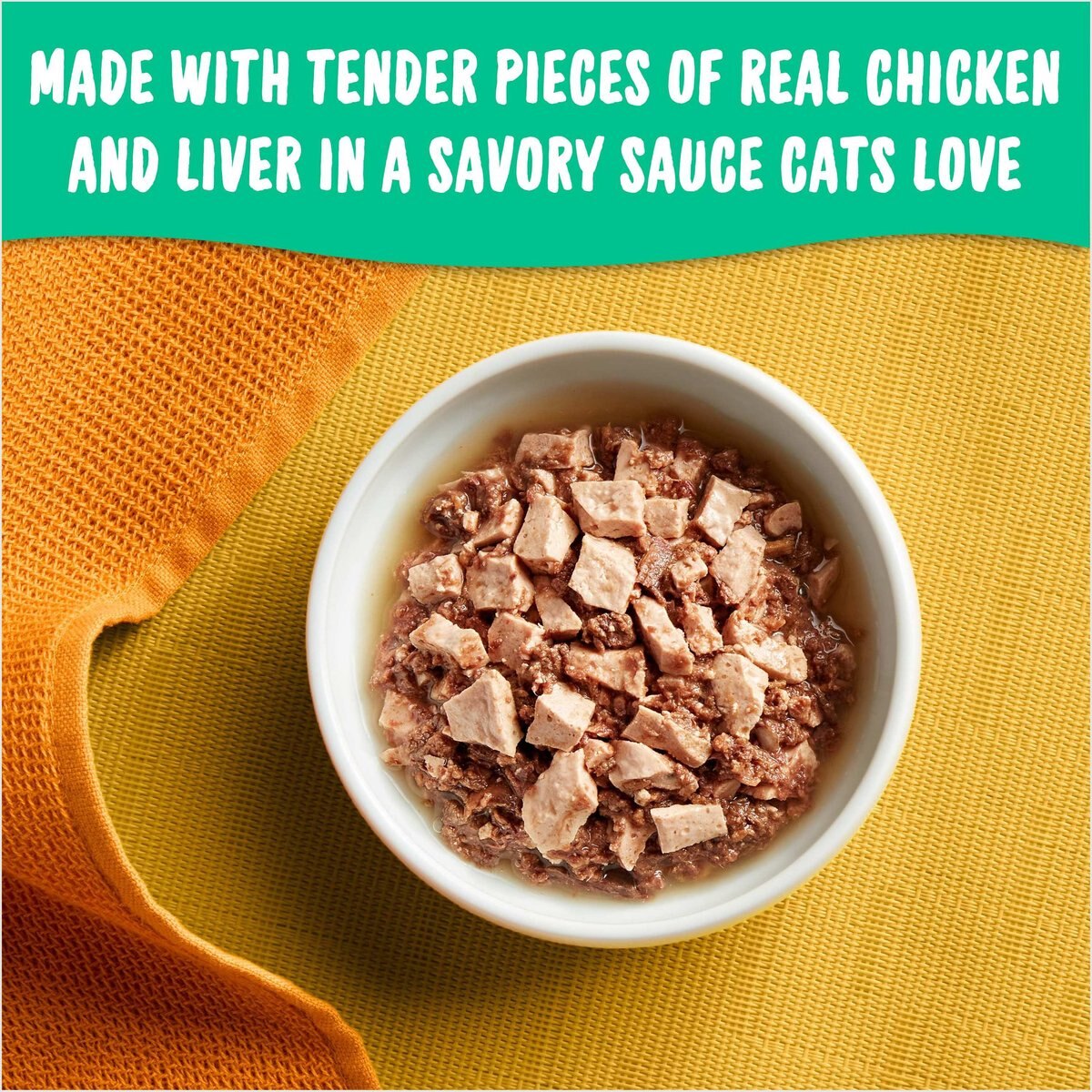 Meow Mix Tenders in Sauce With Real Chicken and Liver Wet Cat Food