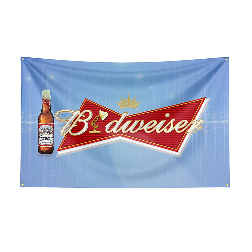 Born Pretty 3x5 Budweisers Flag Polyester Printed Beer Banner For Decor