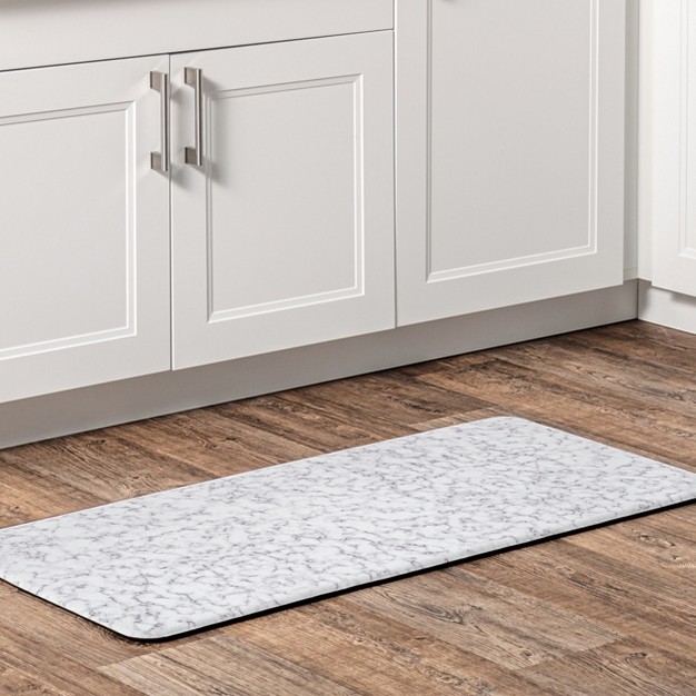 Nuloom Abstract Marble Anti Fatigue Kitchen Or Laundry Room Comfort Mat