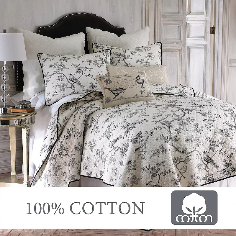 Levtex Home Black Toile Quilt Set