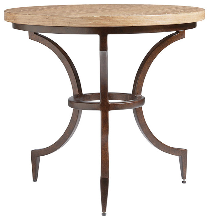 Flemming Round End Table   Transitional   Side Tables And End Tables   by Lexington Home Brands  Houzz