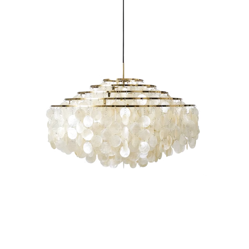 Round Shell Chandelier