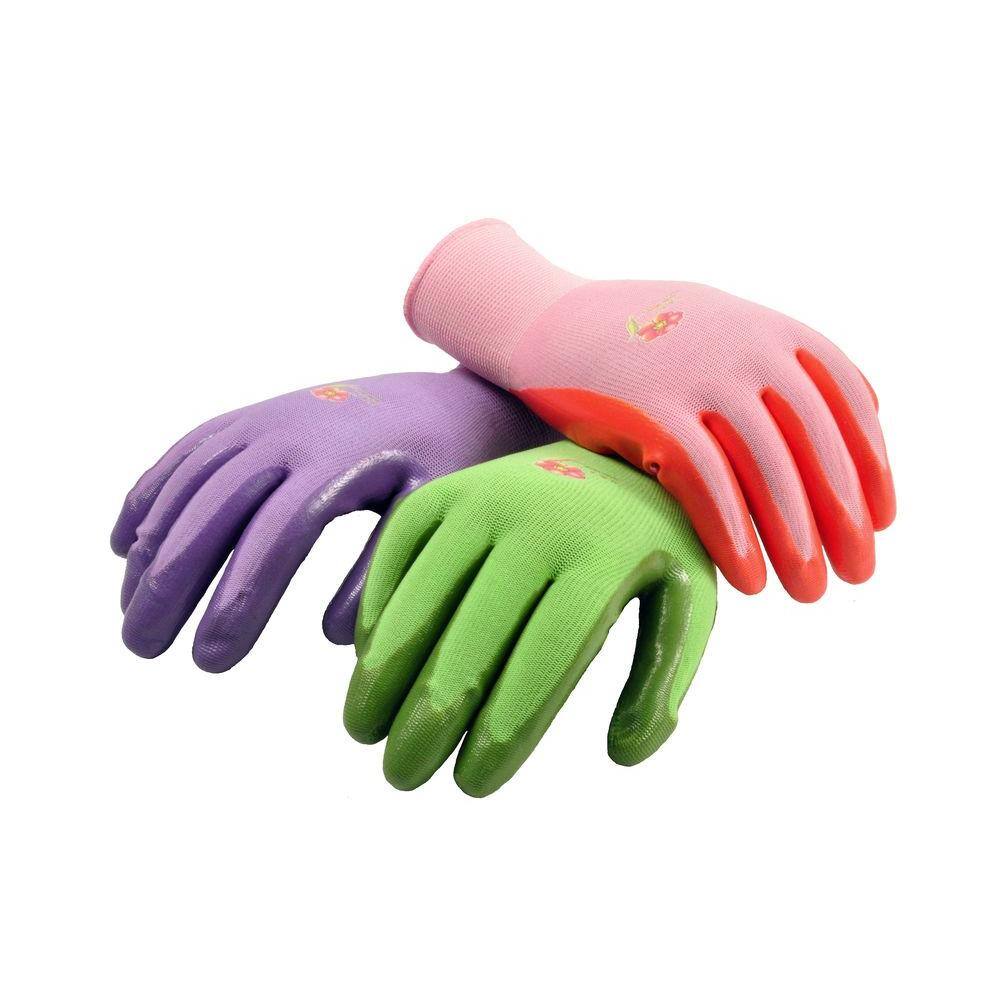 G  F Products Women's Medium Garden Glove in Assorted Colors (6-Pair) 15226