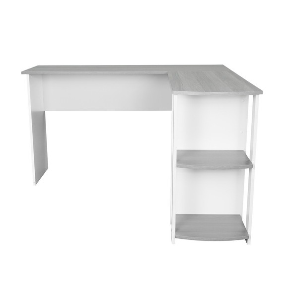 Techni Mobili Modern L Shaped Desk with Side Shelv...