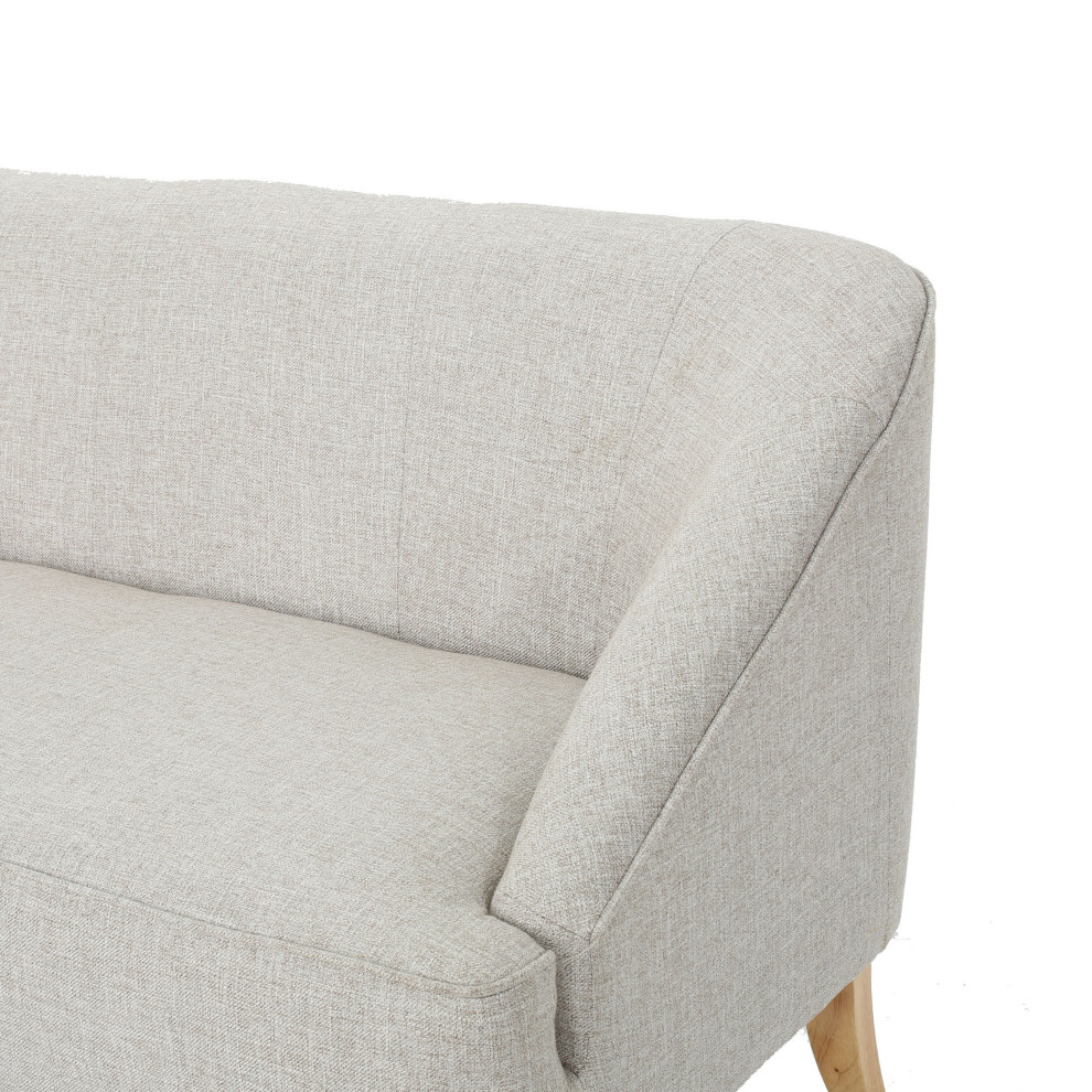 GDF Studio Jasper Mid Century Modern Fabric Loveseat   Transitional   Loveseats   by GDFStudio  Houzz