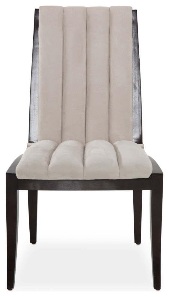 Paris Chic Dining Side Chair   Espresso   Transitional   Dining Chairs   by Michael Amini  Houzz