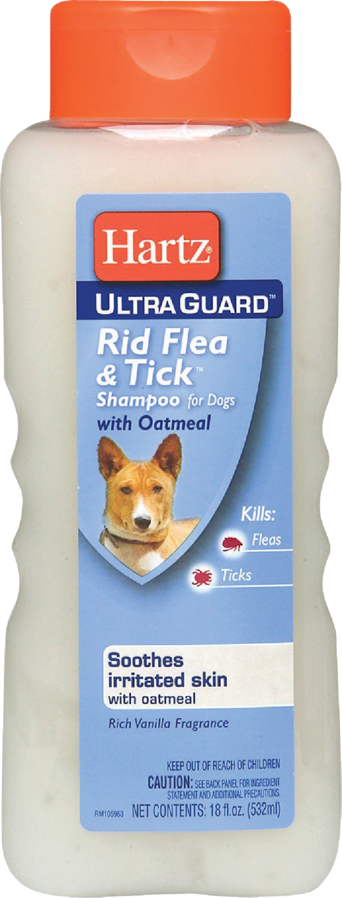 Hartz UltraGuard Rid Fleaamp Tick Oatmeal Dog Shampoo 18 Oz.