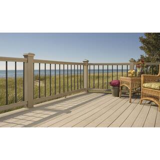 ProWood 34 in. x 32 in. Black Aluminum Round Baluster (15-Pack) 77219