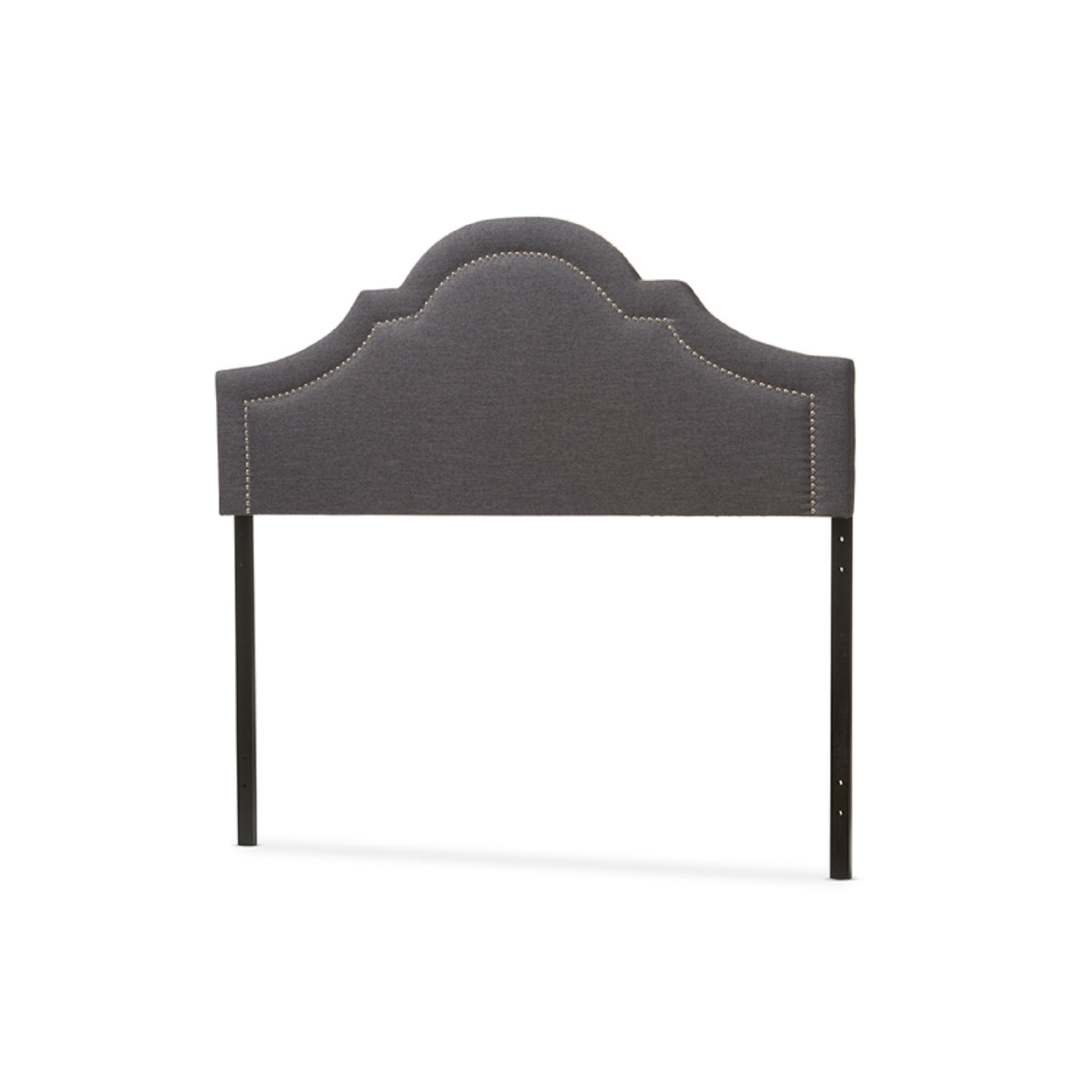 Baxton Studio Rita Modern and Contemporary Dark Grey Fabric Upholstered King Size Headboard,Wholesale Interiors