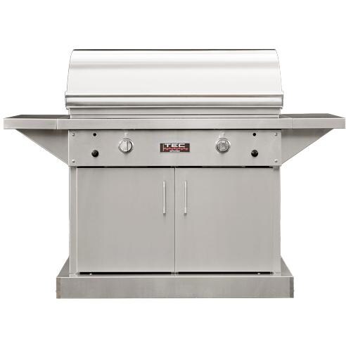 TEC Sterling Patio FR 44-Inch Infrared Propane Gas Grill On Stainless Cabinet