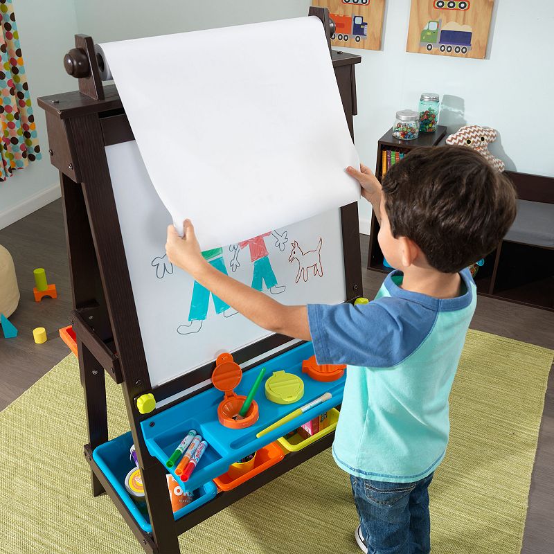 KidKraft Storage Easel - Espresso