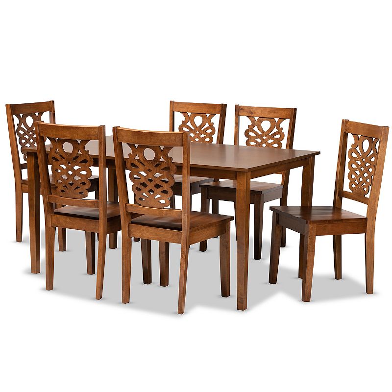 Baxton Studio Luisa Dining 7-Piece Set