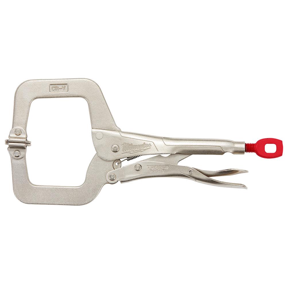 Milwaukee 11 in. TORQUE LOCK Locking C-Clamp With Swivel Jaws 48-22-3521 from Milwaukee