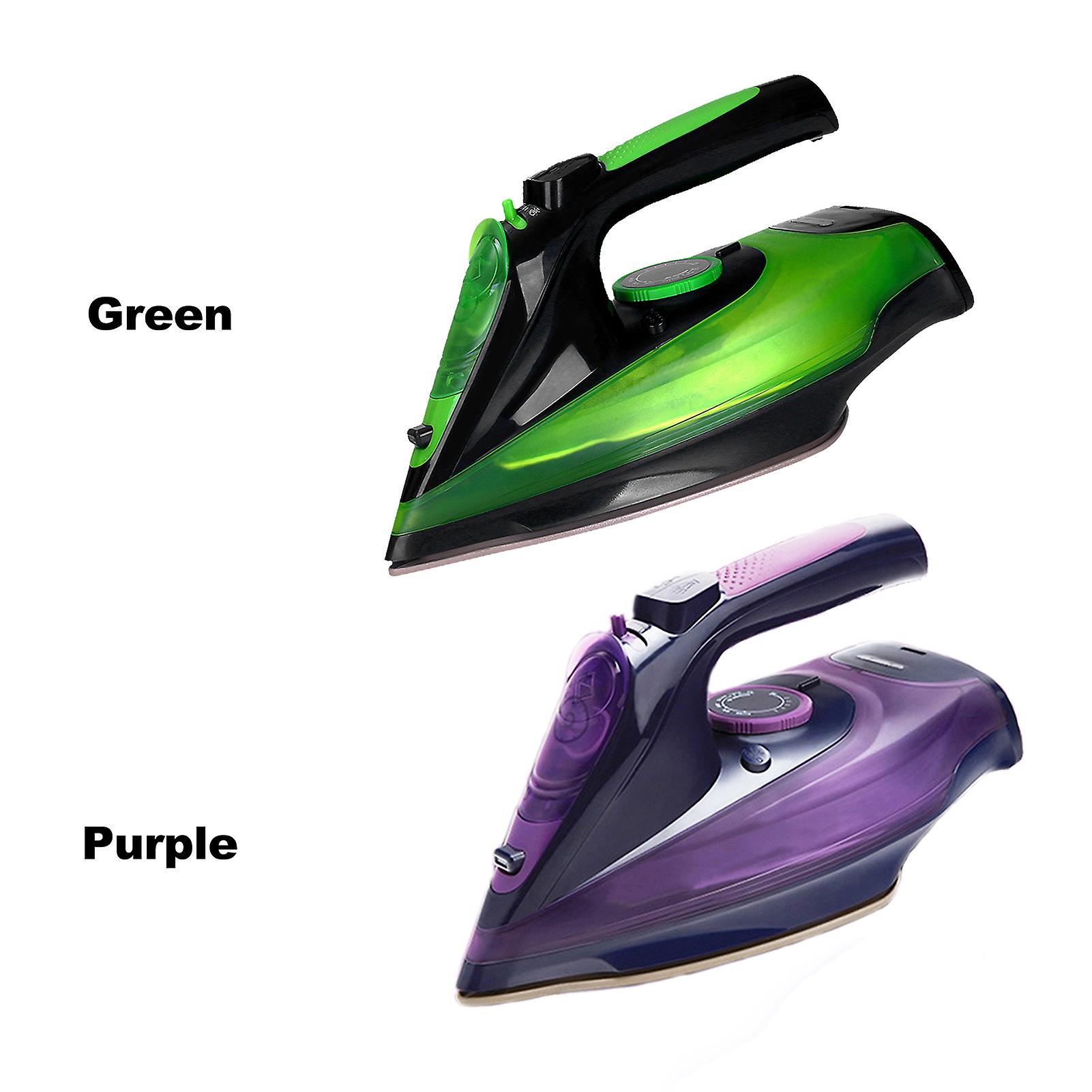 Purple Cordless Iron，steam Iron 2400w，lightweight Portable Steam dry Iron For Clothes，non stick Soleplate Home Steam Iron，anti drip Iron，steam Control