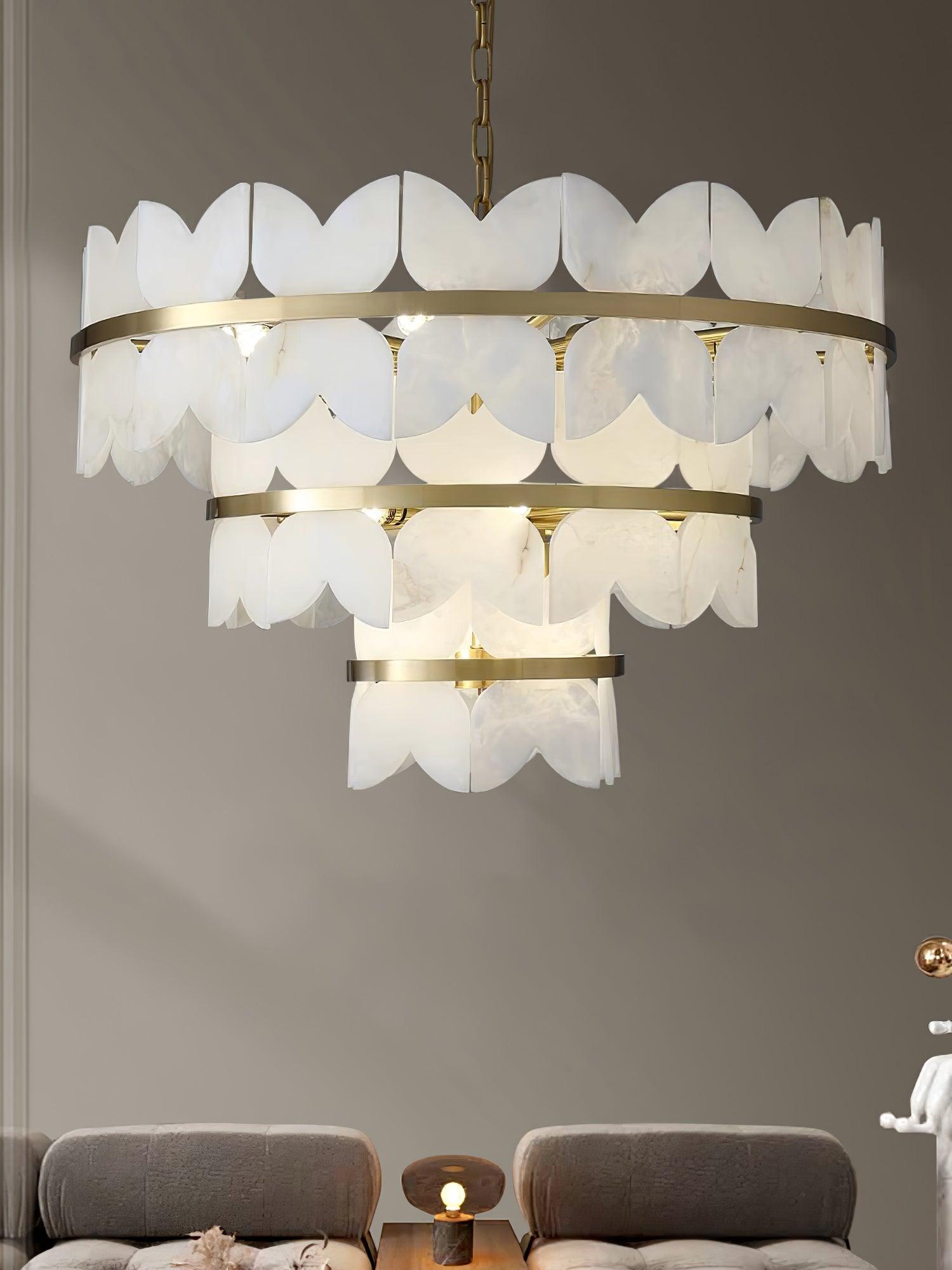 Alabaster Cloudscape Chandelier