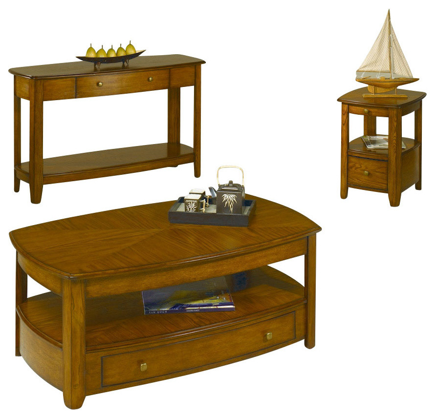 Hammary Primo 3 Piece Coffee Table Set   Traditional   Coffee Table Sets   by Beyond Stores  Houzz