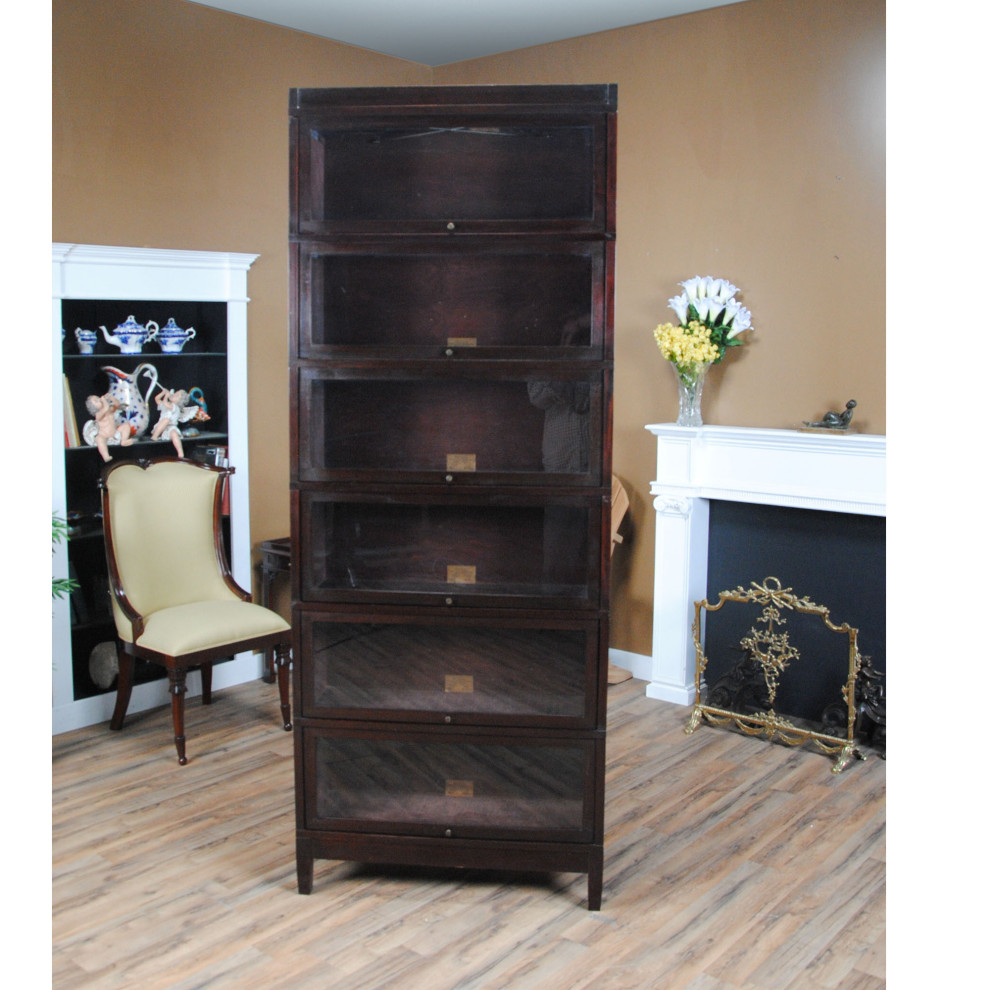 NVIN0343 Vintage Mahogany Globe Wernicke Bookcase   Transitional   Bookcases   by Niagara Furniture  Houzz