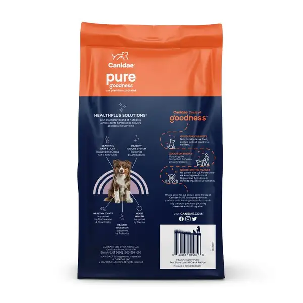 Canidae 21lb PURE Grain Free Bison Dry Dog Food