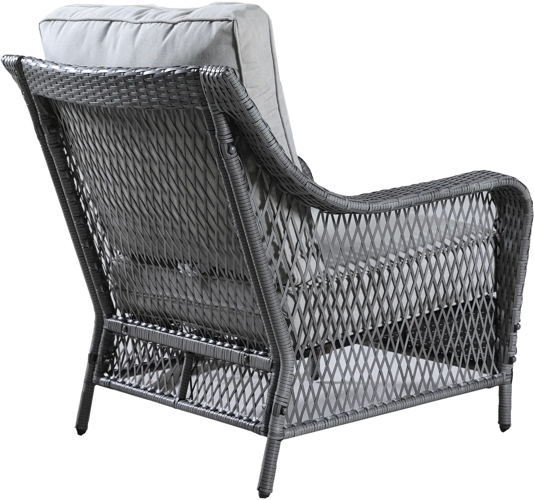 Essen II Gray Wicker Club Chair (Set of 2)