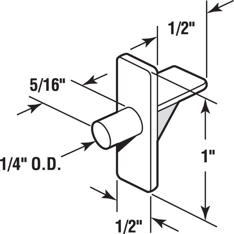 PEG SHLF BGE.5X1X.25CD12