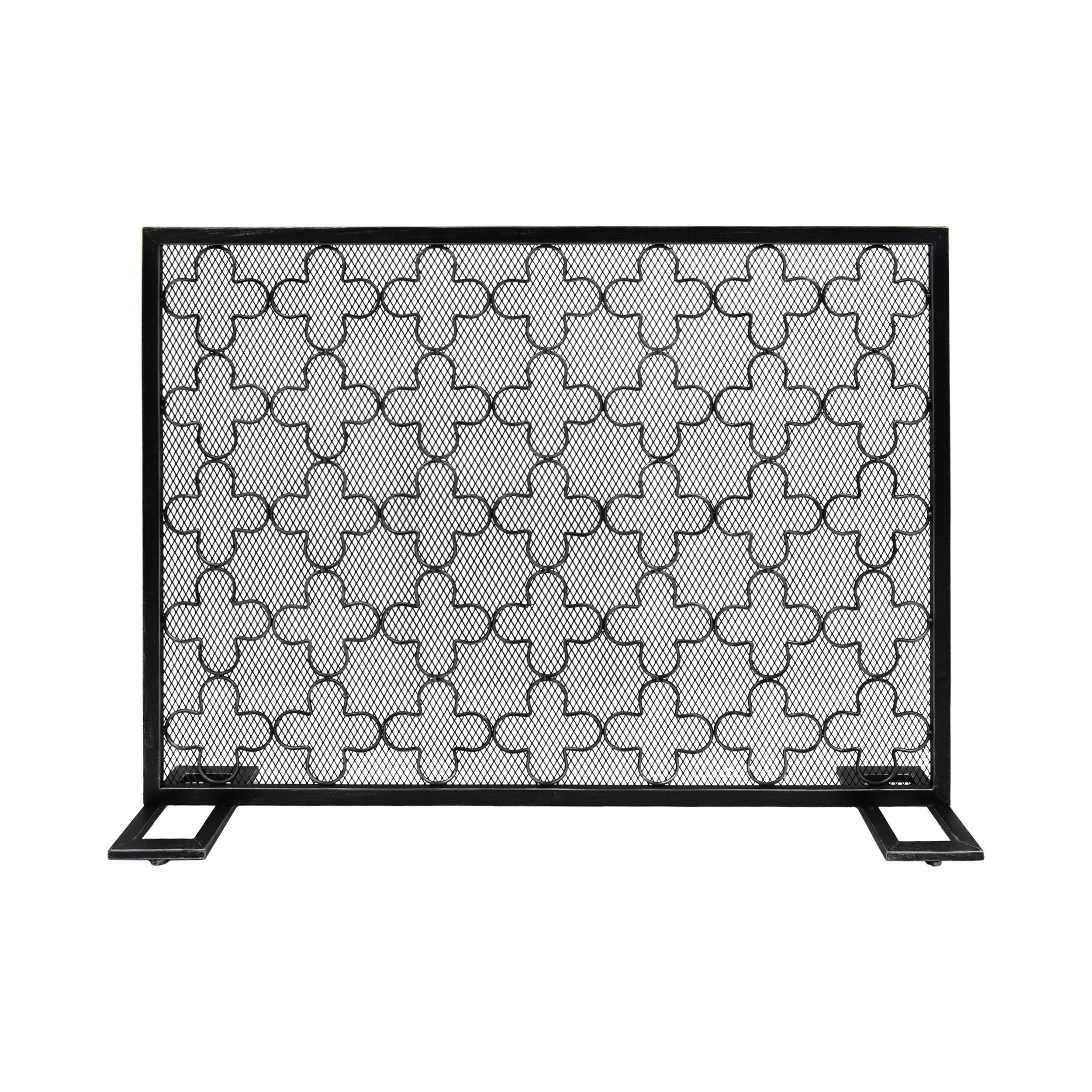 Uriah Modern Single PanelIron Firescreen