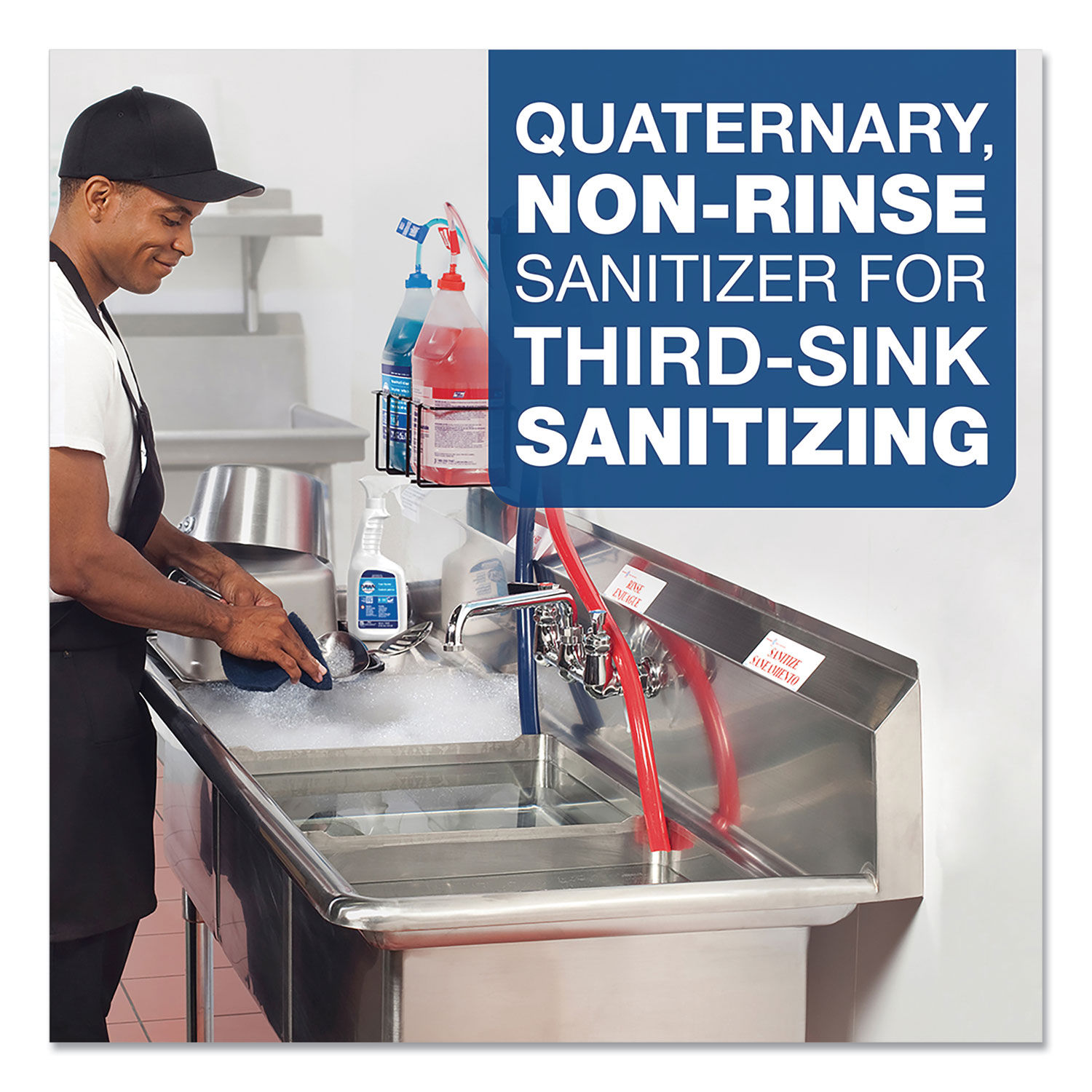 Broad Range Quaternary Sanitizer by Clean Quickandreg; PGC07535