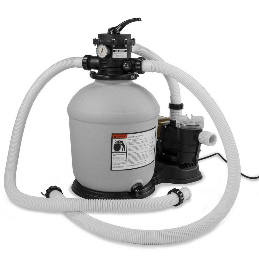 XtremepowerUS 16 in. Sand Filter with 34 HP 3100 GPH Above Ground Swimming Pool Pump 75131-1H